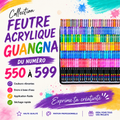Feutre acrylique GUANGNA - Nouvelles couleurs 550 à 599