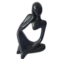 Statue Figurine décorative abstraite noire blanc – Sculpture moderne