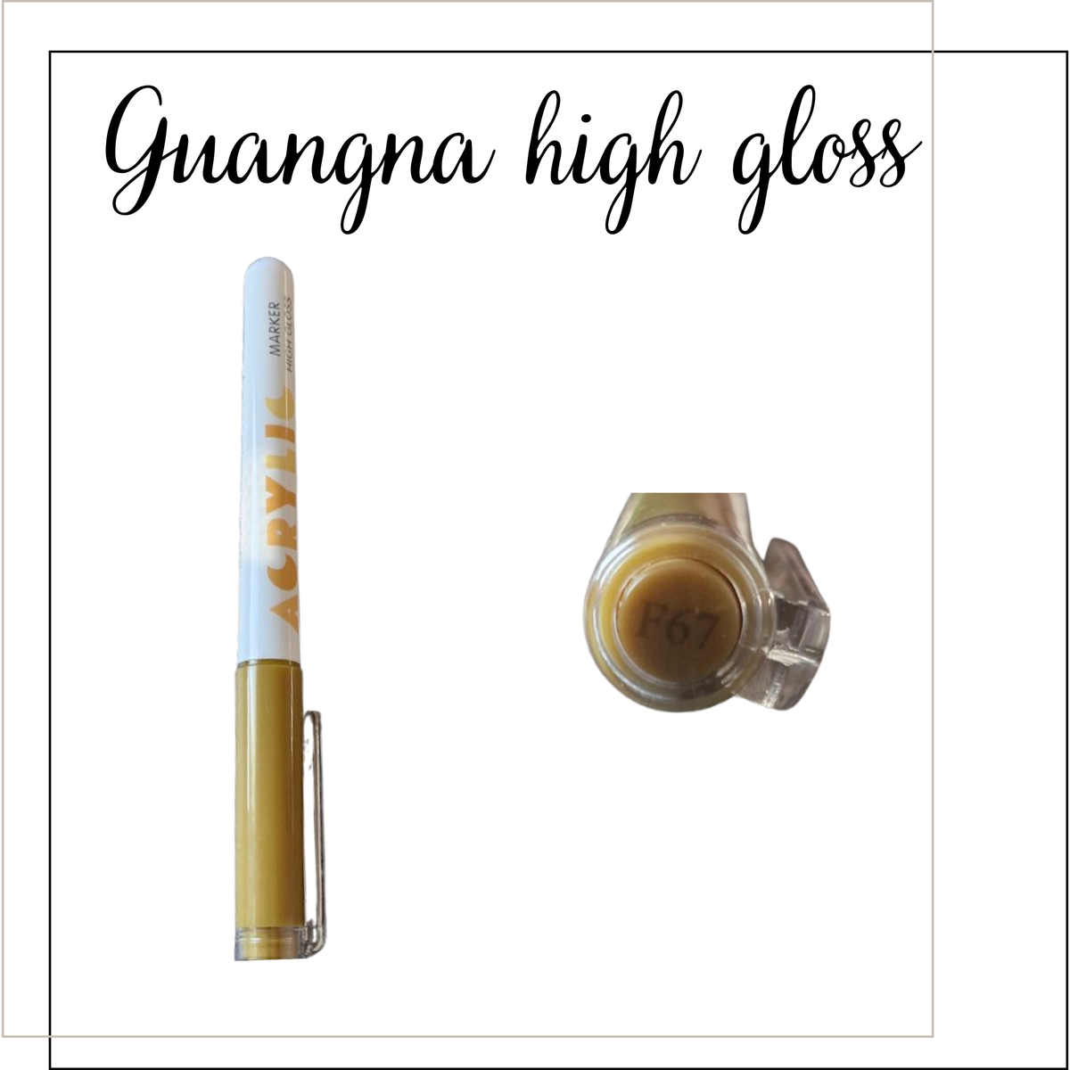 Feutre Marqueur Guangna High Gloss à l'unité - Référence F