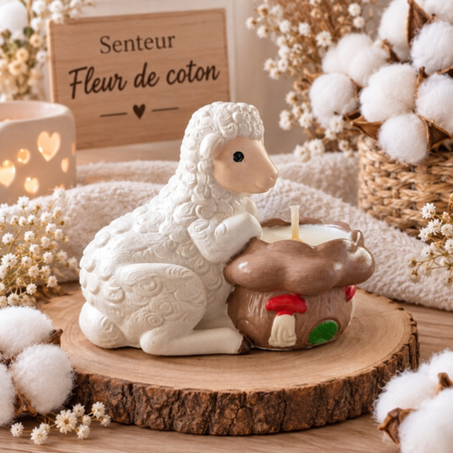 Bougie Mouton – Fleur de Coton