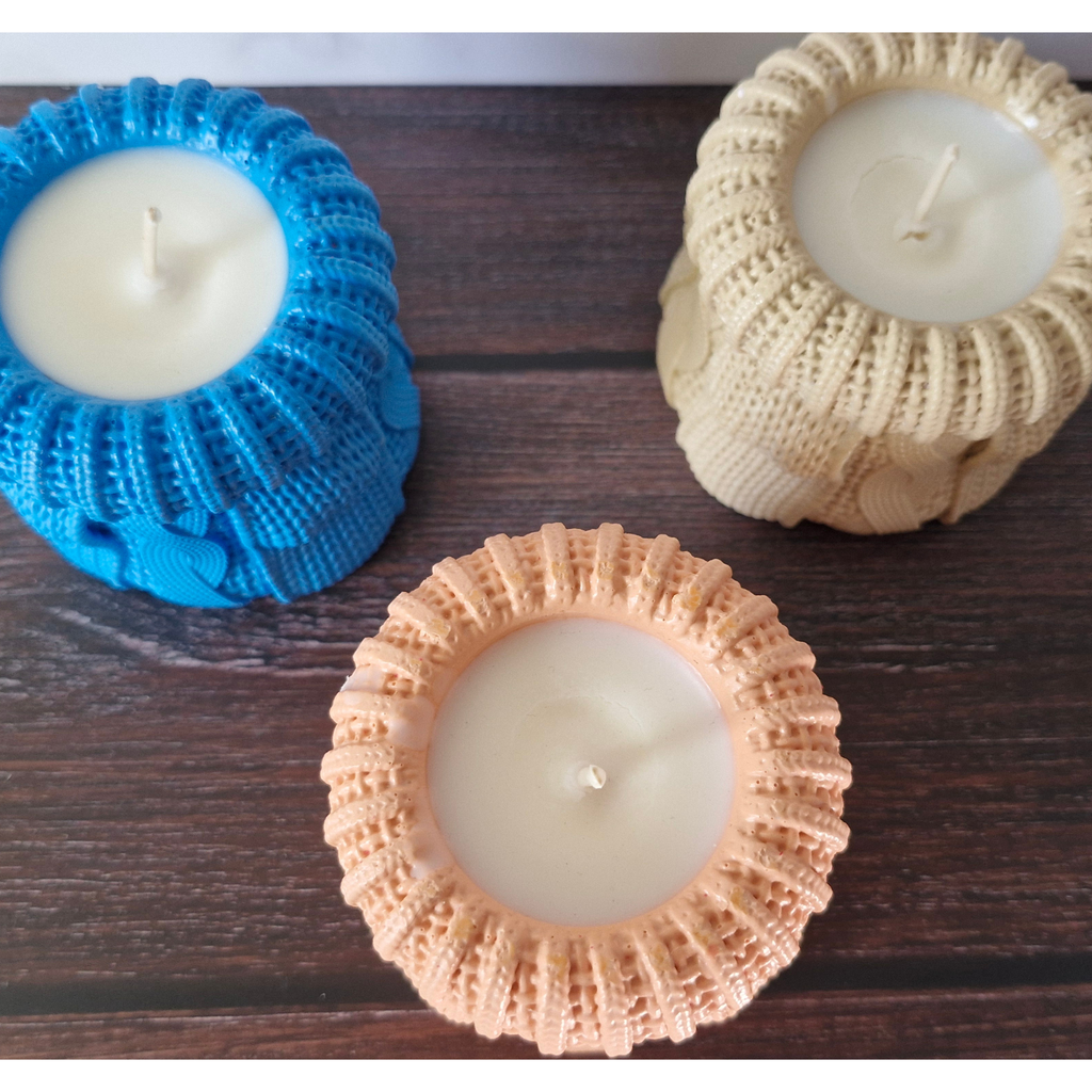 🕯️ Bougie parfumée Vanille – Pot effet pull en raysin