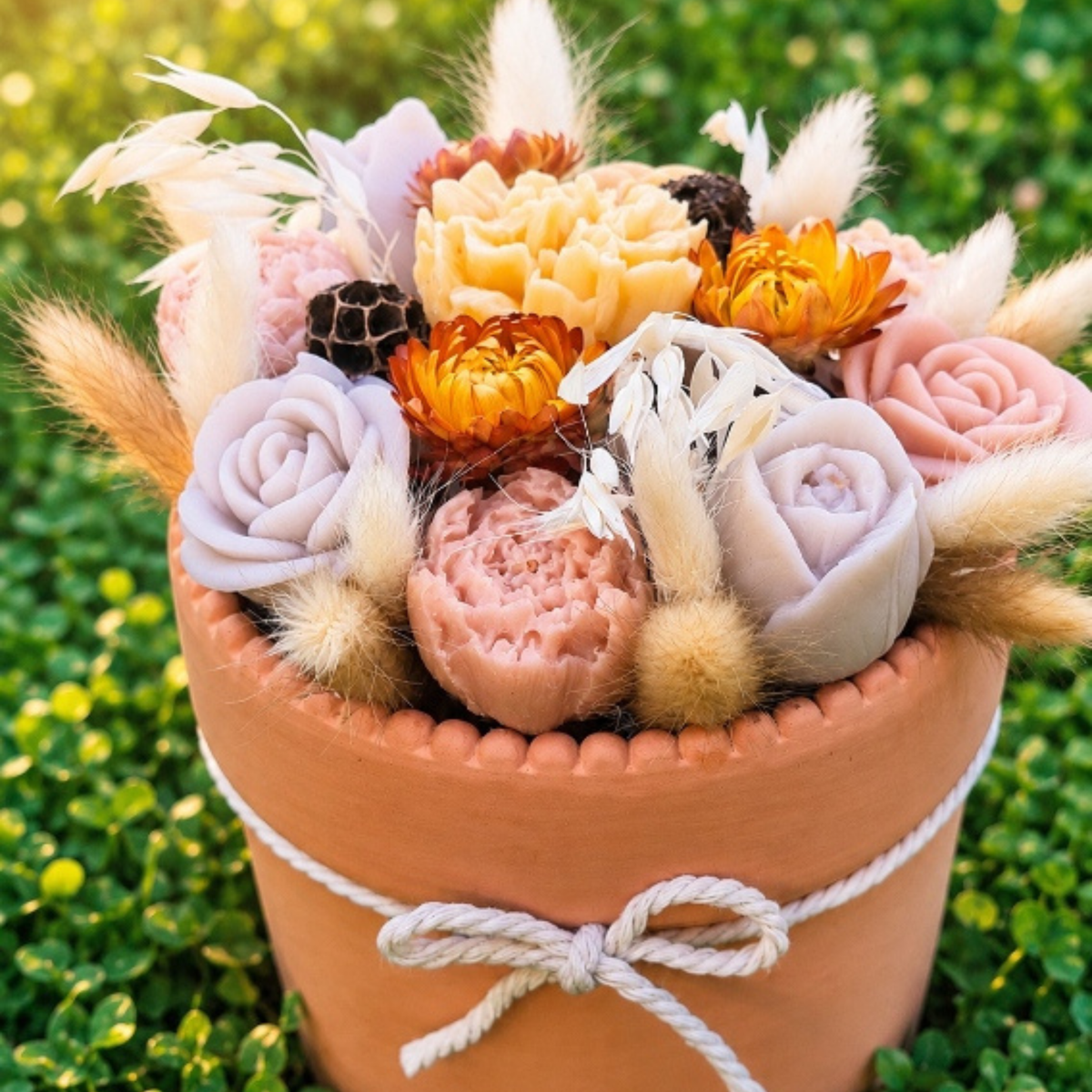 Bouquet de fondants parfumés fleurs – Cire de coco – Senteur Relaxant