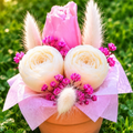 Bouquet de fondants parfumés Pivoine – Cire de coco