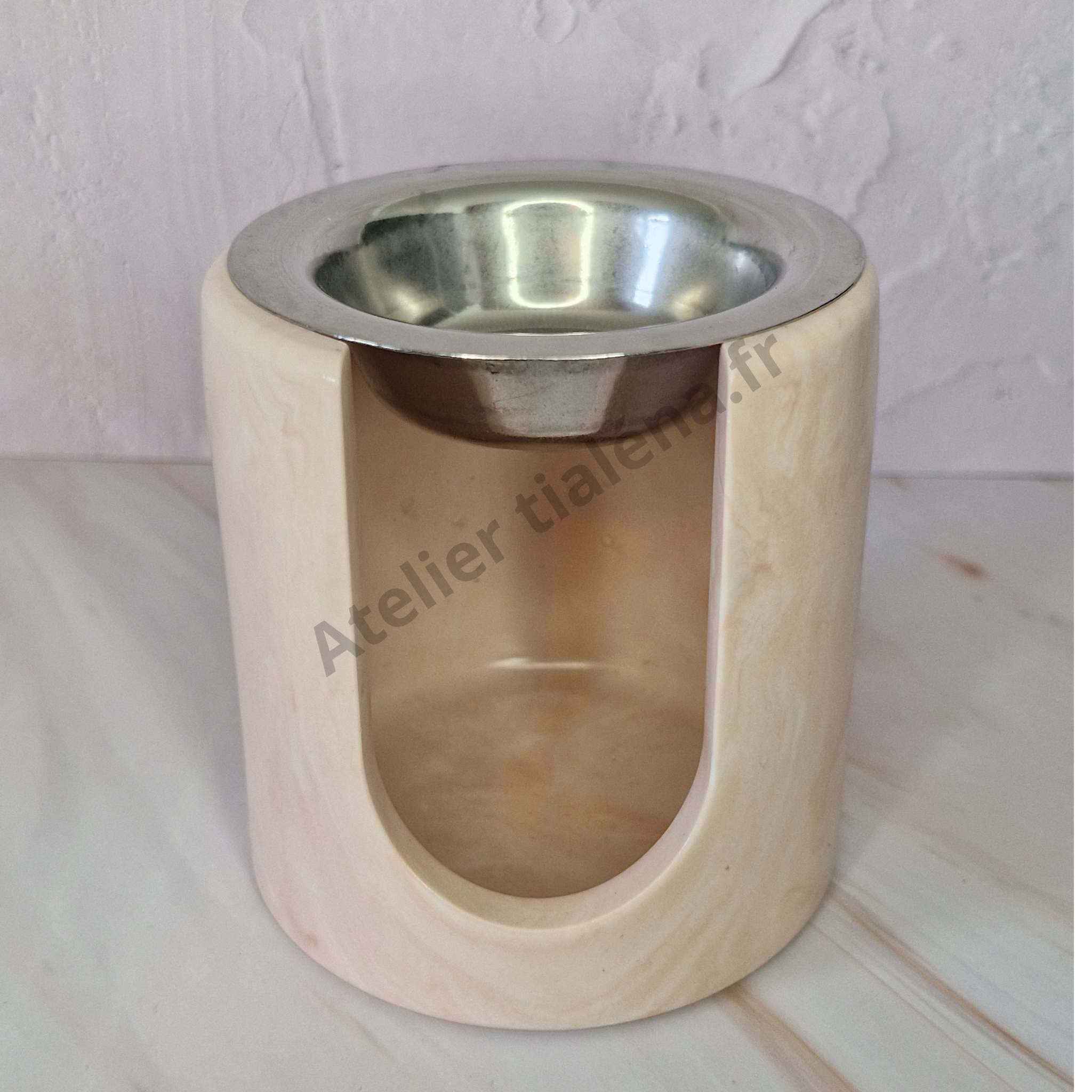 🔥 Brûleur pour fondants parfumés – Forme ronde fait main