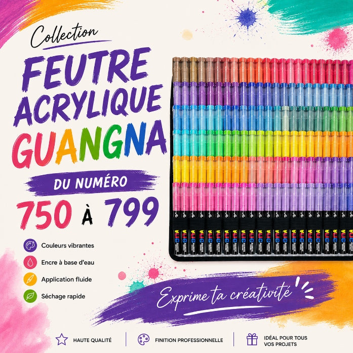 Feutre Acrylique Guangna – Vendu à l’unité 750 à 799