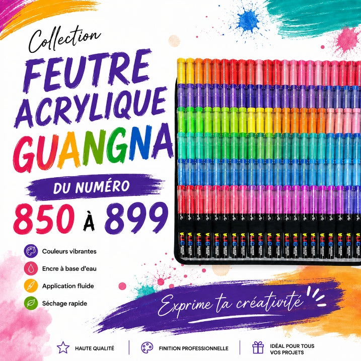 Feutre Acrylique Guangna – Vendu à l’unité 850 à 899