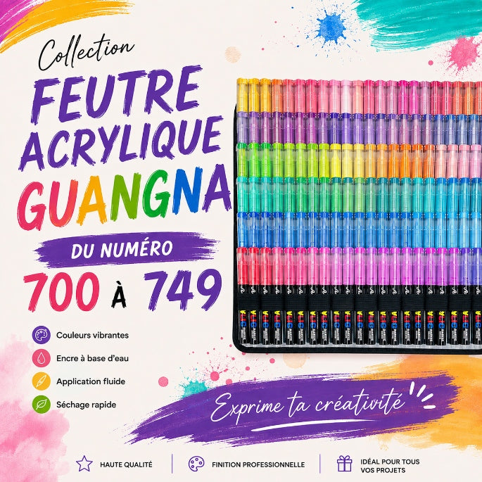 Feutre Acrylique Guangna – Vendu à l’unité 700 à 749