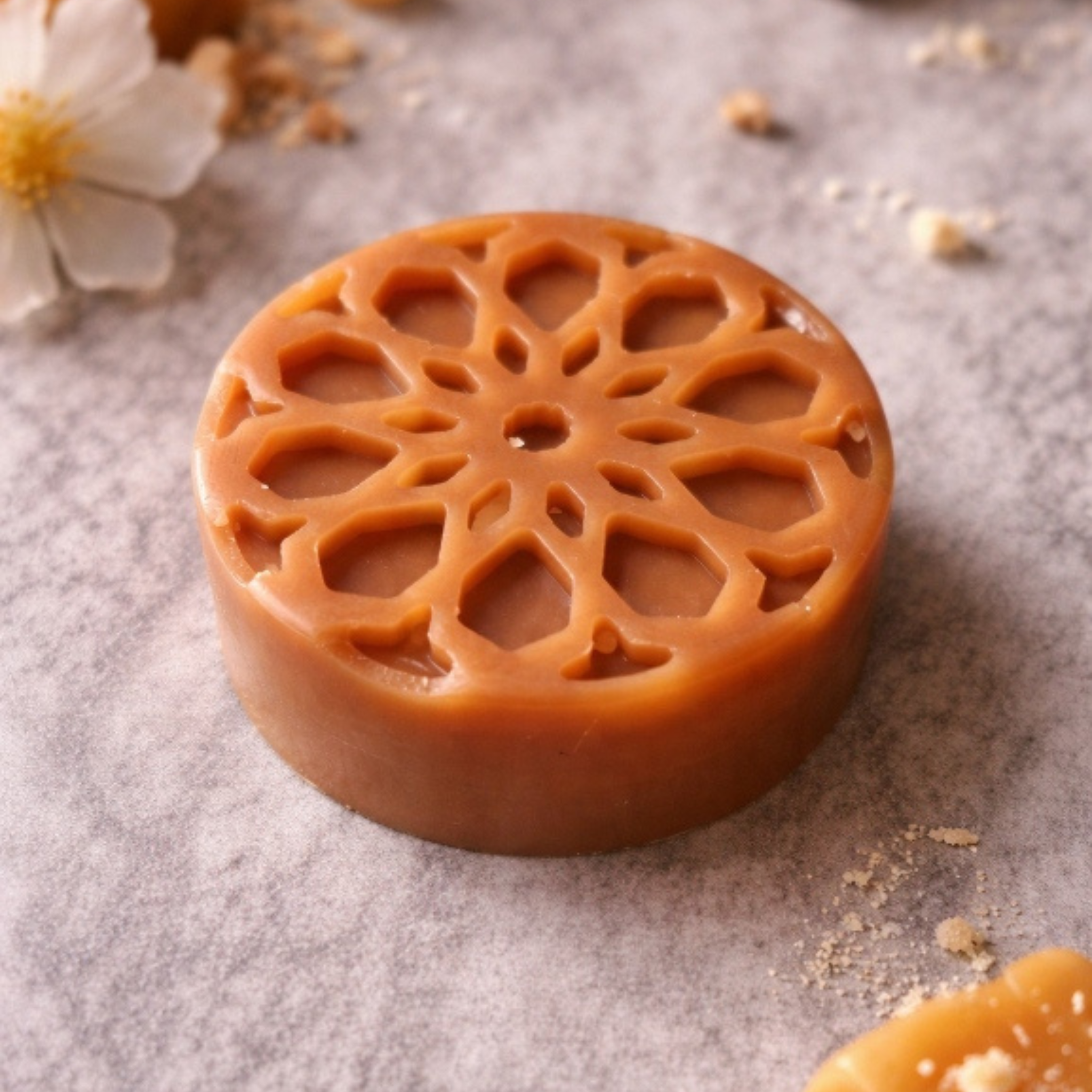 🕯️ Fondants parfumés caramel crémeux – Cire de coco - Parfum de Grasse
