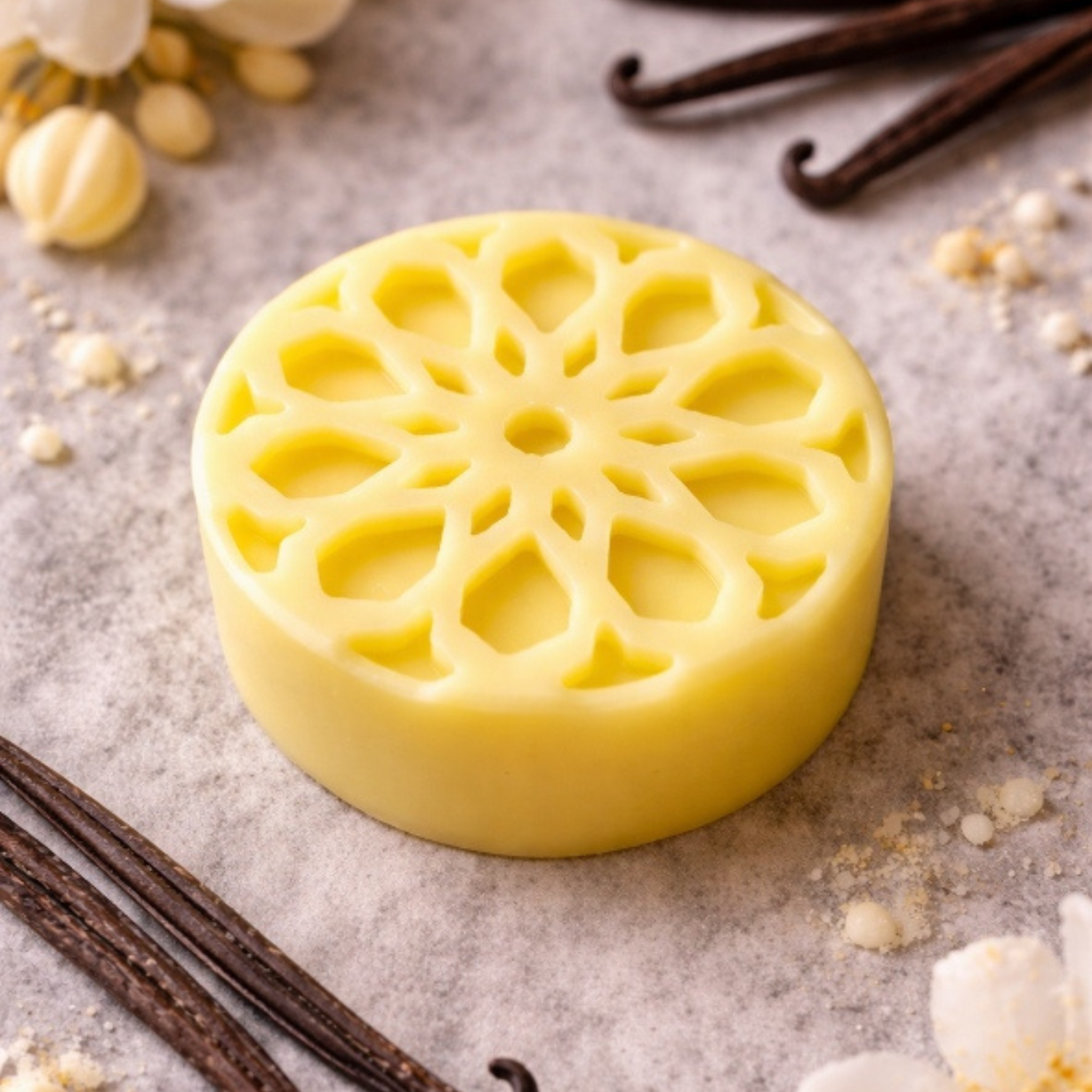 🕯️ Fondants parfumés vanille – Cire de coco - Parfum de Grasse