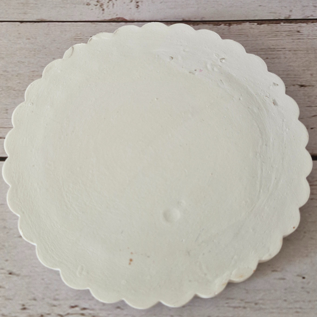 🖐️ Plateau décoratif blanc fait main en raysin