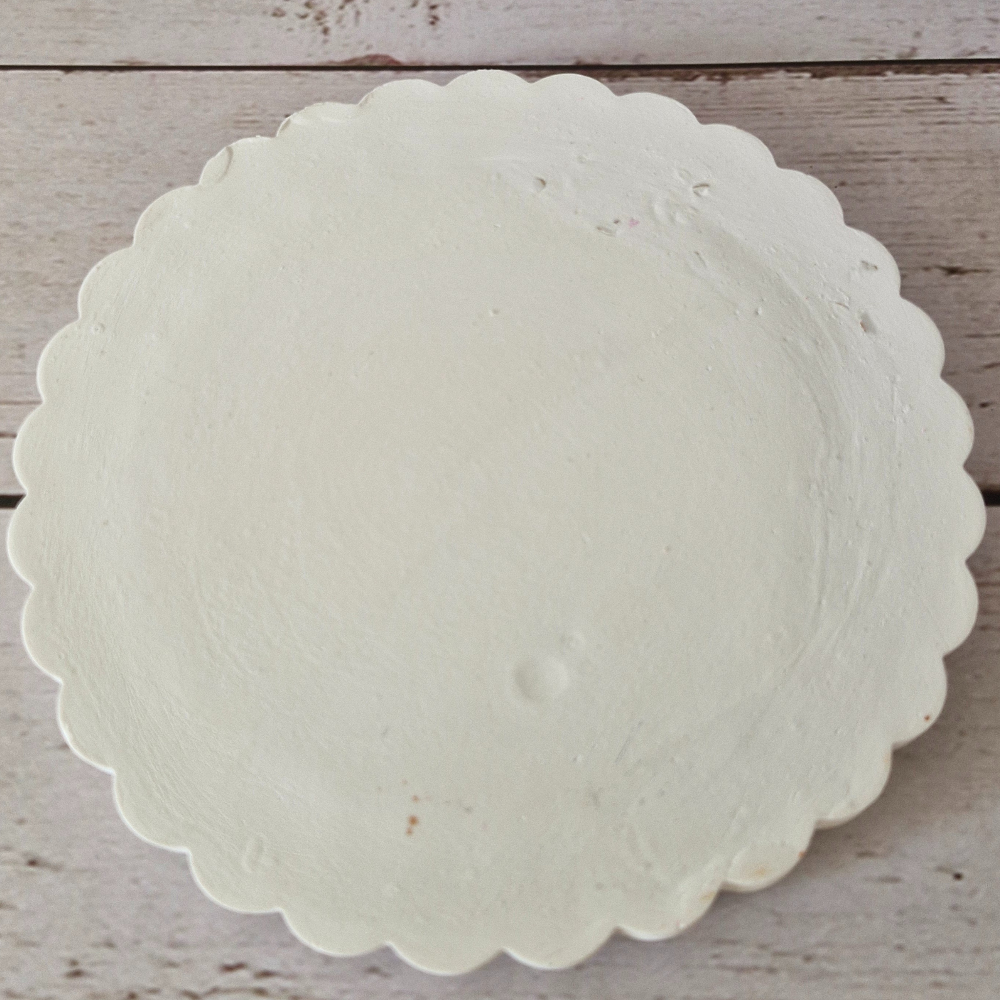 🖐️ Plateau décoratif blanc fait main en raysin