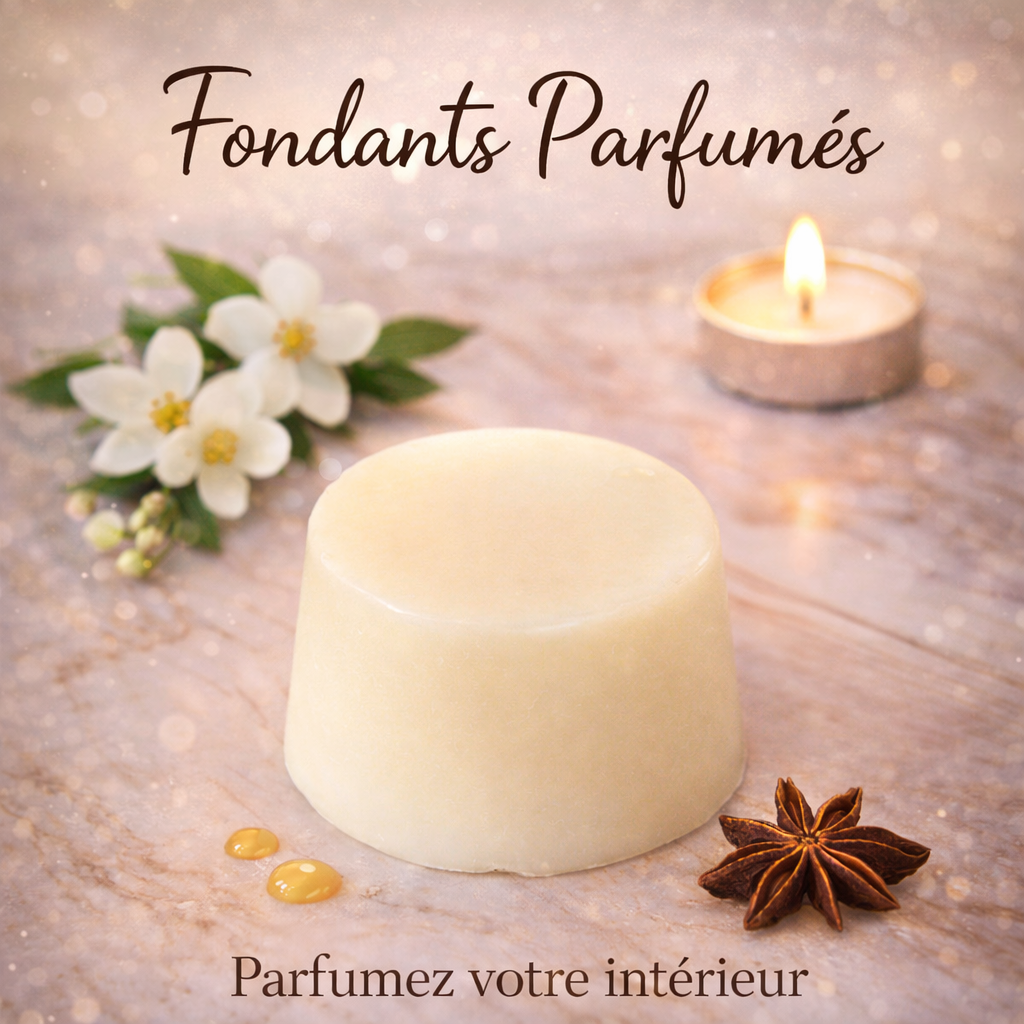 🕯️ Fondants parfumés amande – Cire de coco - Parfum de Grasse