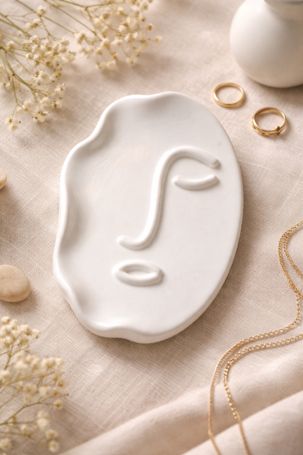 Coupelle vide-poche visage en Raysin matière naturel Prix Cassé